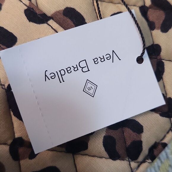 NWT Vera Bradley leopard animal print quilted smartphone Wristlet Wallet iphone - Picture 6 of 11